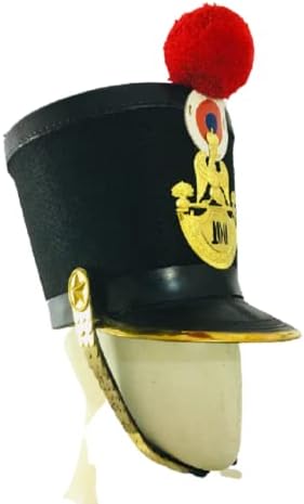 קסדת שאקו נפוליאון צרפתי חדש קסדת שאקו שחורה שחורה | צבע שחור -q3